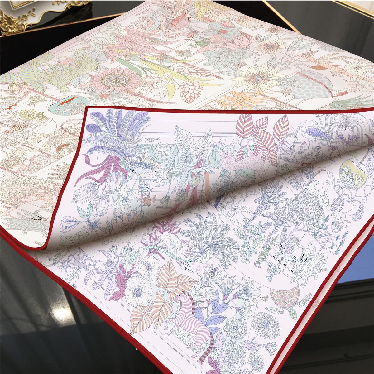 Luxury Bags And Accessories - AB Faced Designer Luxury Twill Silk