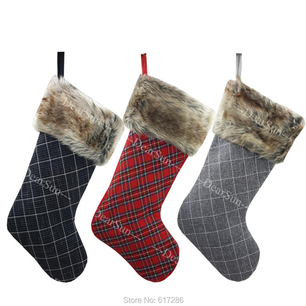 Luxury Bags For Sale - 2018 New 3pcs/set Luxurious Christmas Stocking