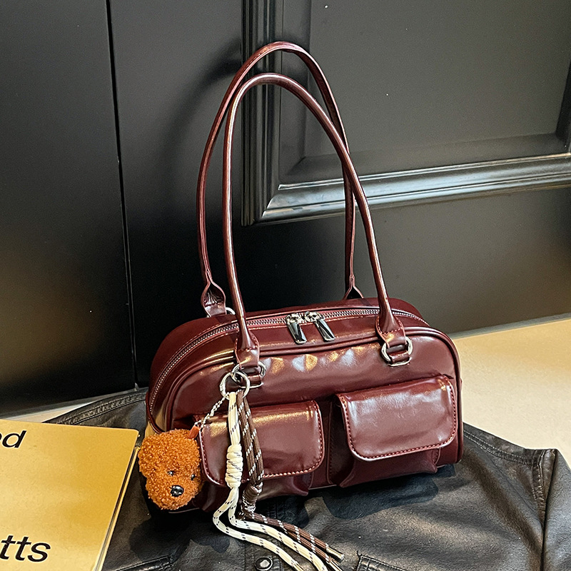 Vintage Large Capacity Double- - Quiet Luxury Bags Tote ulasan dan harga