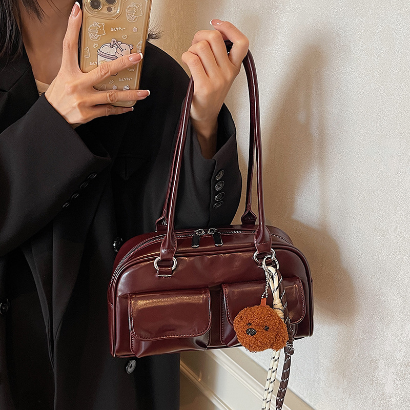 Vintage Large Capacity Double- - Quiet Luxury Bags Tote ulasan dan harga