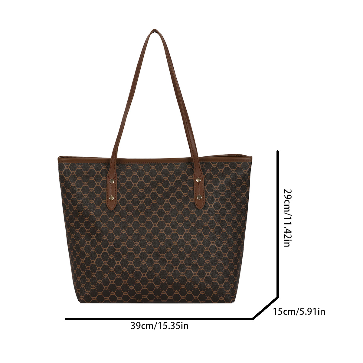 Luxury Vintage Women Shoulder  - Tote Bag Leather Monogram ulasan dan harga