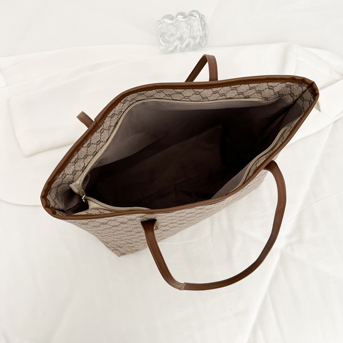 Luxury Vintage Women Shoulder  - Tote Bag Leather Monogram ulasan dan harga