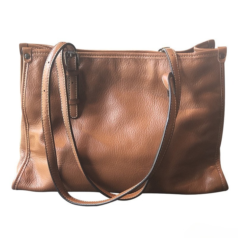 Genuine Leather Tote Bag for W - Quiet Luxury Bags Tote ulasan dan harga