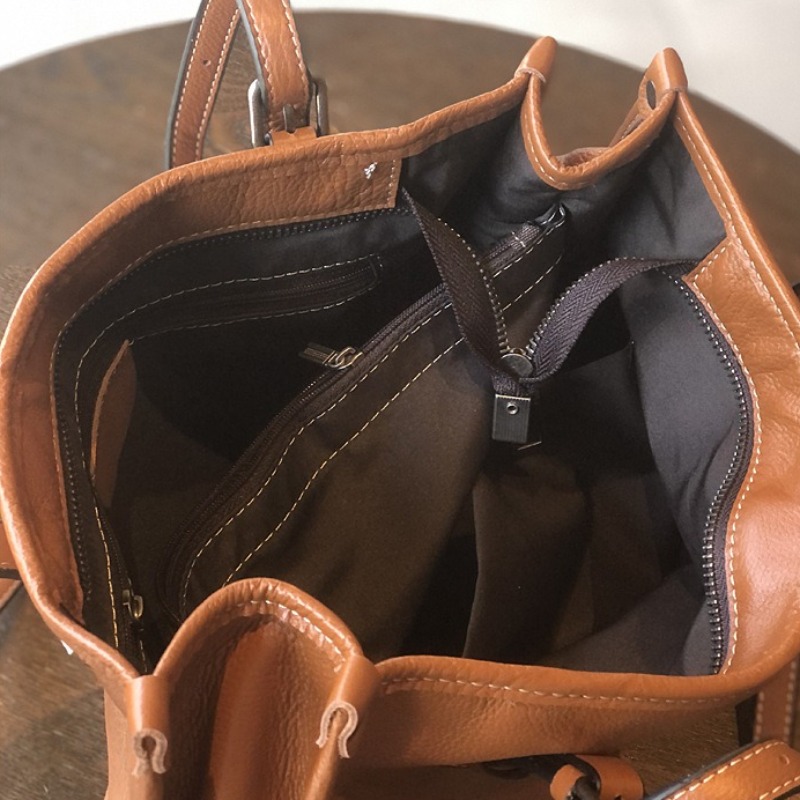 Genuine Leather Tote Bag for W - Quiet Luxury Bags Tote ulasan dan harga