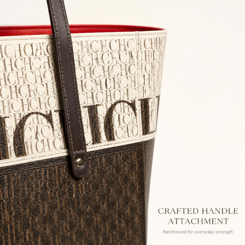 CHHC Women Spliced Monogram Pr - Tote Bag Leather Monogram ulasan dan harga