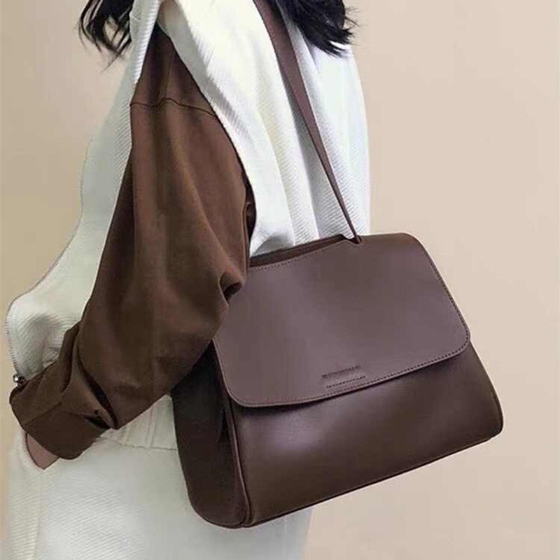 Genuine Leather Tote Bag for W - Quiet Luxury Bags Tote ulasan dan harga