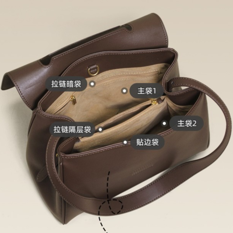 Genuine Leather Tote Bag for W - Quiet Luxury Bags Tote ulasan dan harga