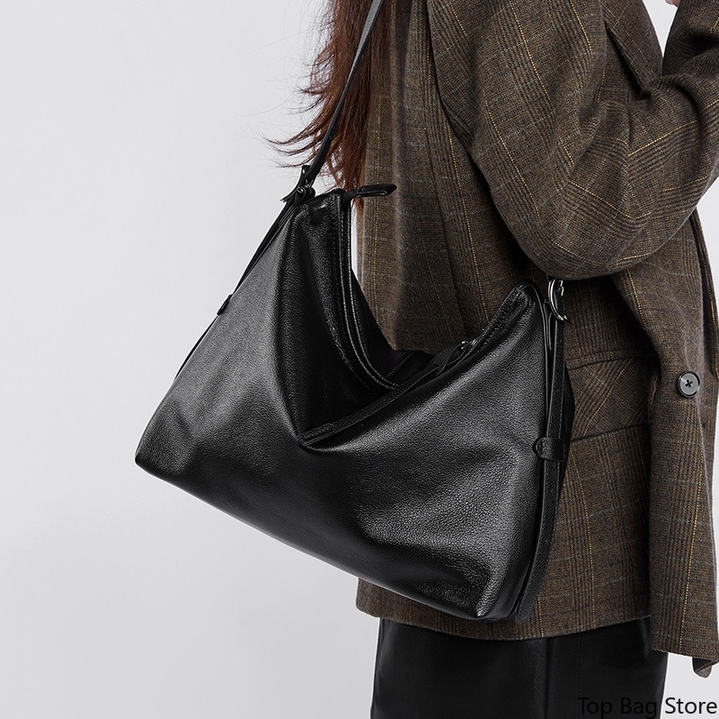 Genuine Leather Tote Bag for W - Quiet Luxury Bags Tote ulasan dan harga