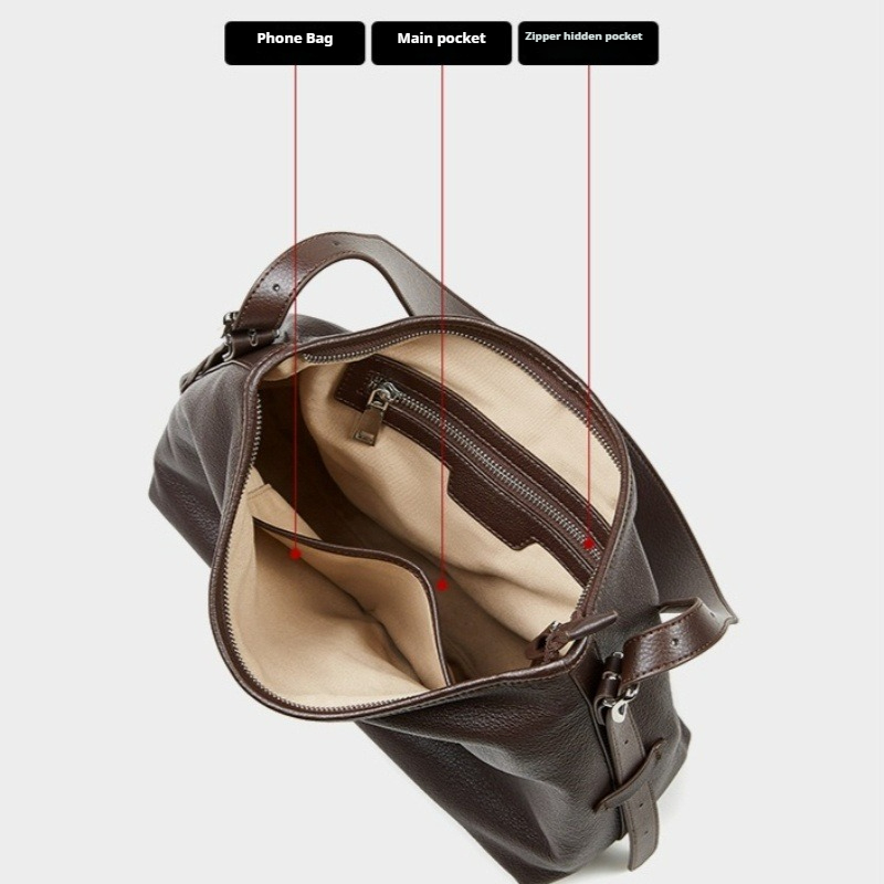 Genuine Leather Tote Bag for W - Quiet Luxury Bags Tote ulasan dan harga