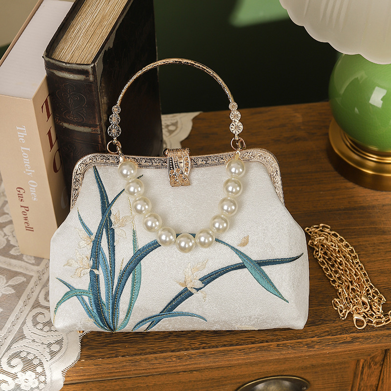 Women Vintage Floral Embroider - Luxury Bags Medium Size ulasan dan harga
