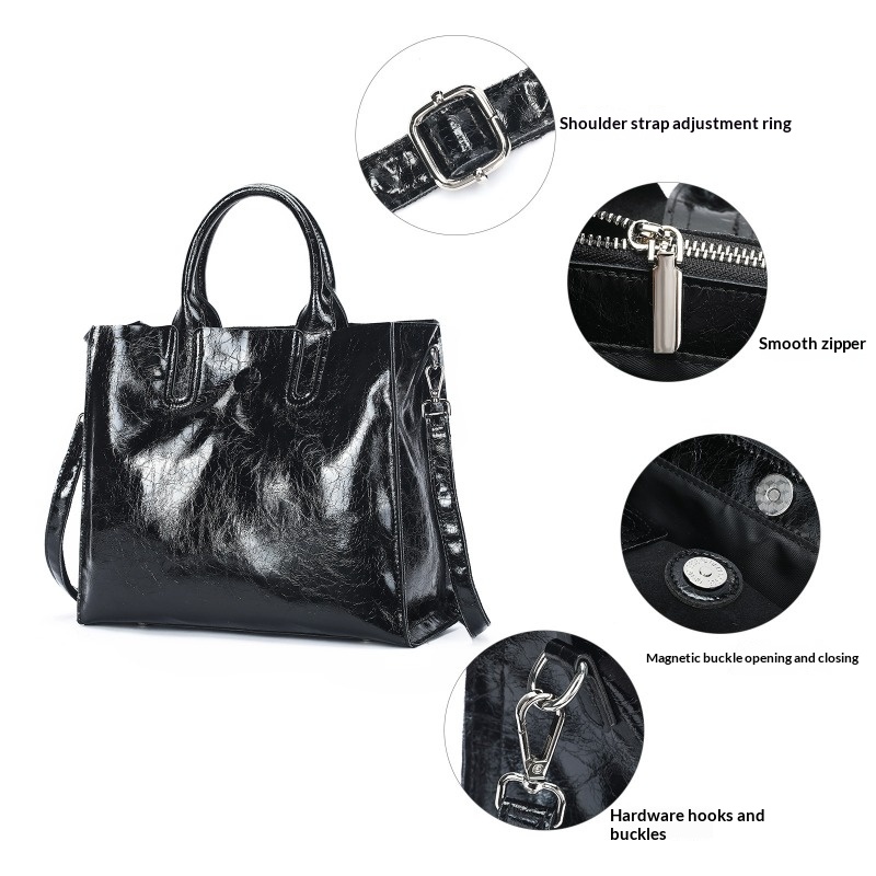 Genuine Leather Tote Bag for W - Quiet Luxury Bags Tote ulasan dan harga