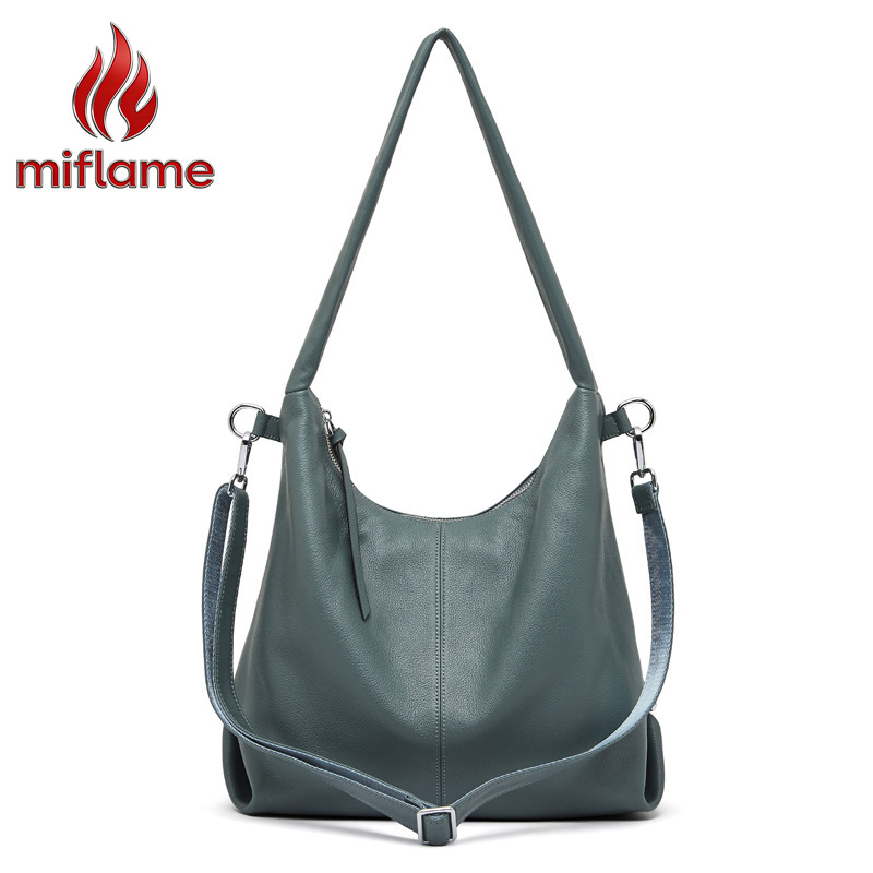 Genuine Leather Shoulder Tote  - Quiet Luxury Bags Tote ulasan dan harga