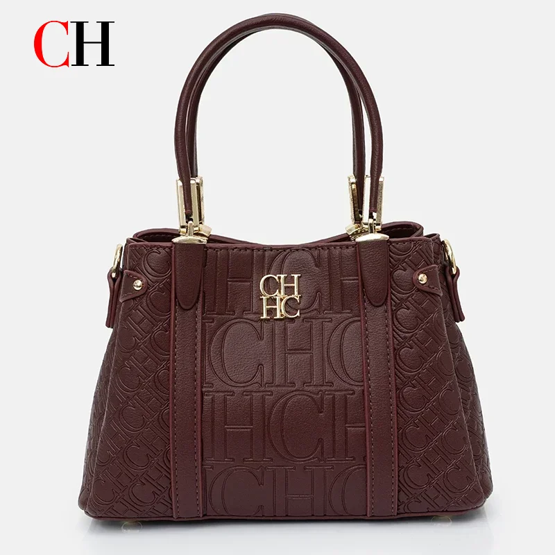 CH Women's Monogram Embossed T - Tote Bag Leather Monogram ulasan dan harga